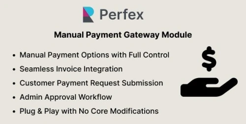 Custom & Offline Payment Gateway Module for Perfex CRM (Manual Gateway Builder)