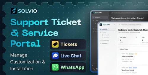 Solvio – Real-Time Customer Support Ticket & Live Chat System with Knowledge Base