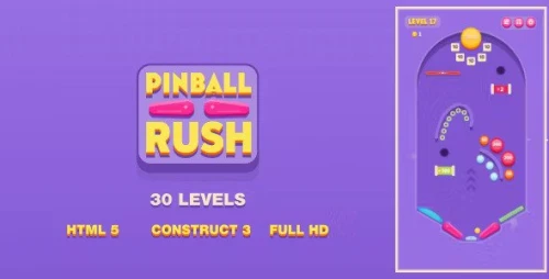 Pinball Rush - HTML5 Game (Construct3)