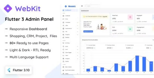 WebKit - Flutter Admin Panel