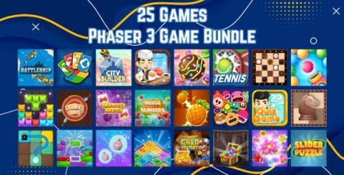 Phaser 3 Games Bundle - 25 Premium HTML5 Games