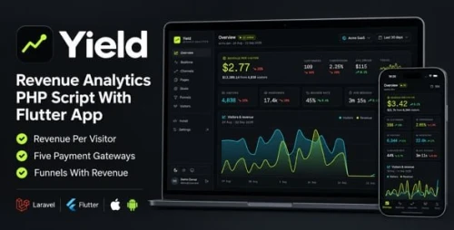 Yield | Revenue Analytics PHP Script With Flutter App