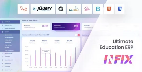 InfixEdu School ERP - Online School Management System Software