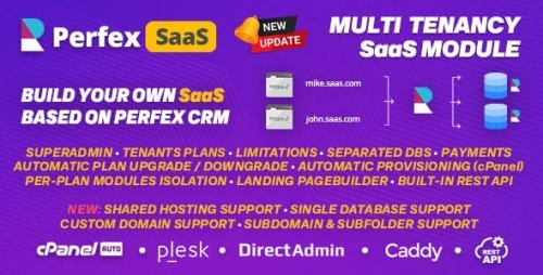 Perfex CRM SaaS - The Official Multi Tenancy Support module