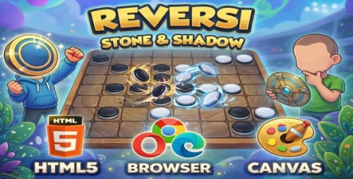 Reversi Stone & Shadow | HTML5 Game with AI and PvP