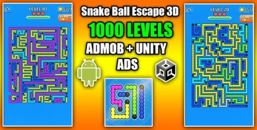 Snake Ball Arrow Escape 3D Game Unity Source Code