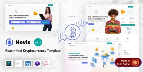 Novis - React Next.js Cryptocurrency Template
