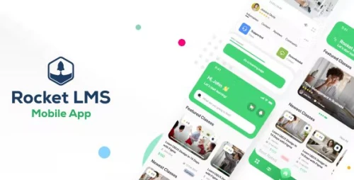 Rocket LMS Flutter Mobile App - Learning Management System for Android and iOS