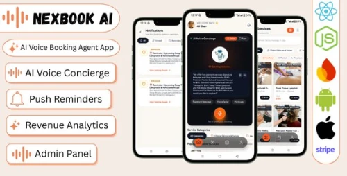 NexBook AI | Voice Booking React Native App