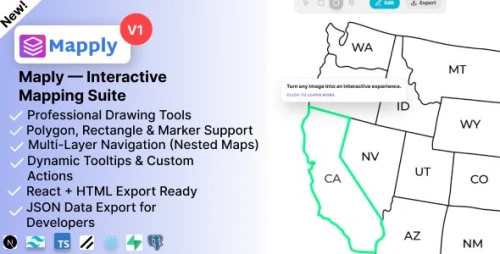 Maply – Interactive Image Map Builder with SVG Editor Next.js Script