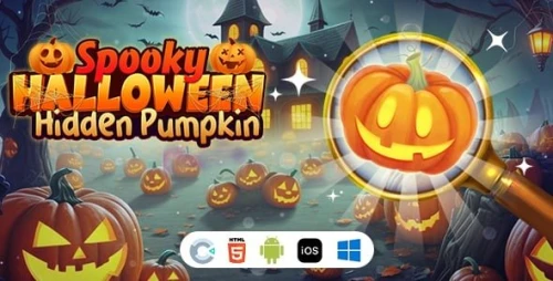 Spooky Halloween Hidden Pumpkin [ Construct 3 , HTML5 ]