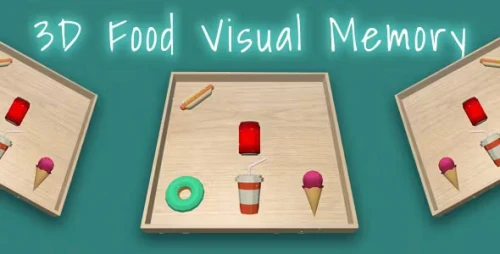 3D Food Memory - Memory Game for Kid