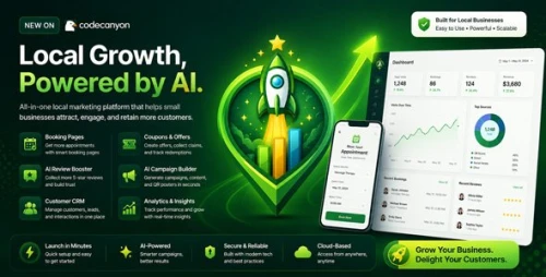LocalBoost AI – Review Booster, Booking, Coupons, Feedback & Lead Generation SaaS