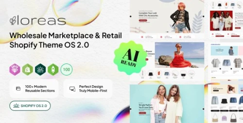 Loreas | Wholesale Marketplace & Retail Shopify Theme OS 2.0