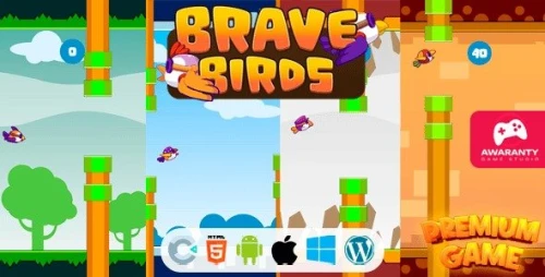 Brave Birds - HTML5 Game (Construct 3 | AdMob | APK)
