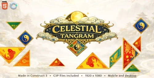 Celestial Tangram - HTML5 Casual game