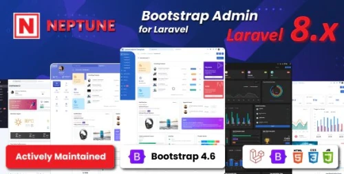 Neptune Laravel Admin UI Template
