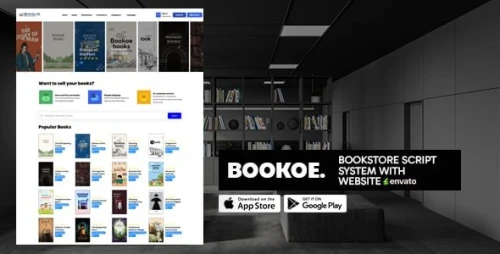 Bookoe - BookStore Script System with website