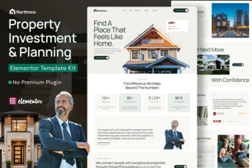 Northnco – Property Investment & Real Estate Elementor Template Kit