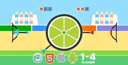 Arco Ball. 1-4 Player Mode. Construct 3 (c3p)