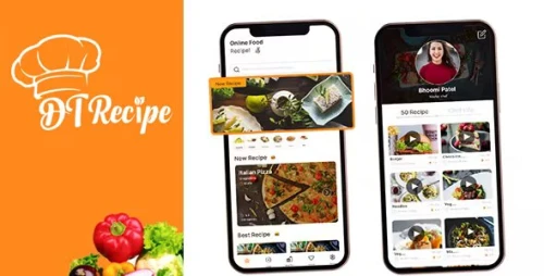 DTRecipe - Food Recipe Flutter Full Application | Laravel Admin Panel