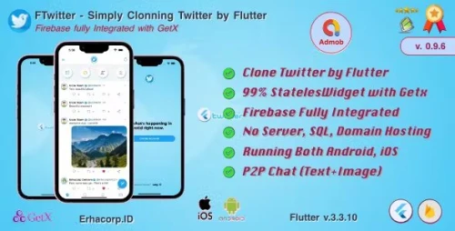 FTwitter - Clone Simply Twitter Flutter App with Multi Payments - Firestore - GetX