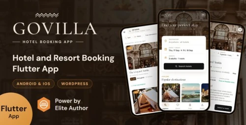 Govilla | Hotel and Resort Booking Flutter App