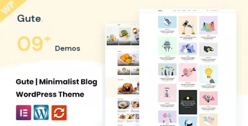 Gute - Minimalist Blog WordPress Theme