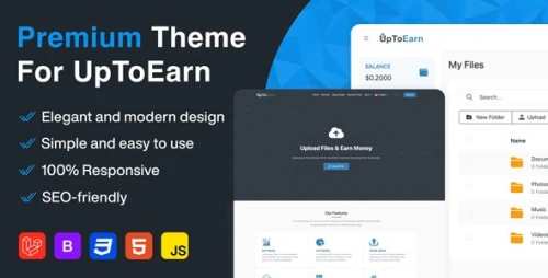 Flaty - Premium Theme For UpToEarn