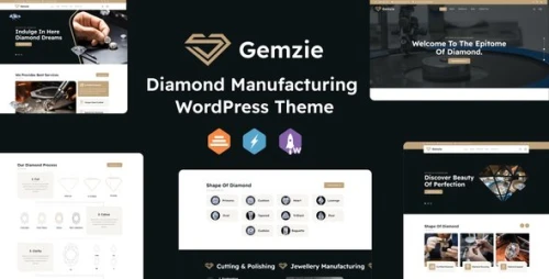 Gemzie - Diamond Manufacturing WordPress Theme