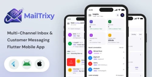 MailTrixy | Multi-channel Inbox and Customer Messaging Flutter Mobile App