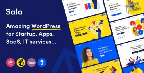 Sala - Startup & SaaS WordPress Theme