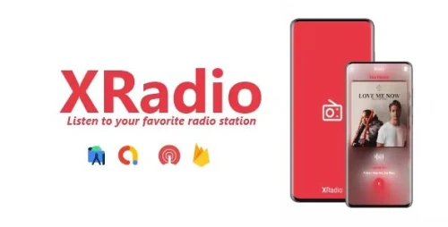 XRadio - Single Station Radio App - ADMOB, ONESIGNAL, FIREBASE
