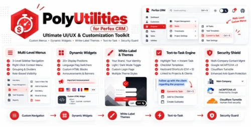PolyUtilities for Perfex CRM - Ultimate UI/UX & Customization Toolkit
