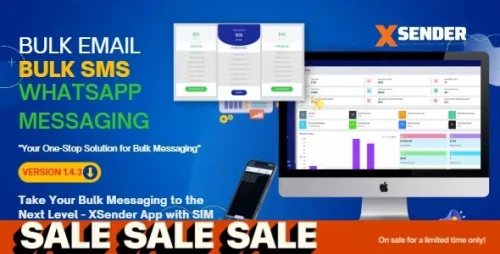 XSender - Bulk Email and SMS Sending Application by PHP Laravel