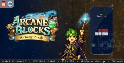 Arcane Blocks - HTML5 Puzzle Game
