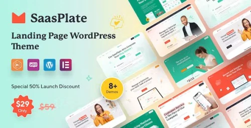 SaasPlate - Landing Page WordPress Theme