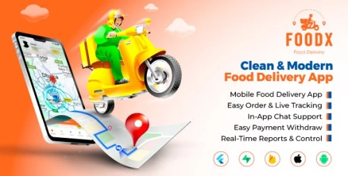 Foodx Multi Restaurant - Food Ordering Delivery Man App