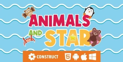 Animals and Star - HTML5 Educational Game