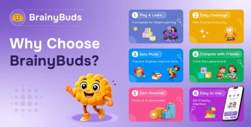 BrainyBuds – Kids Learning App (Flutter)