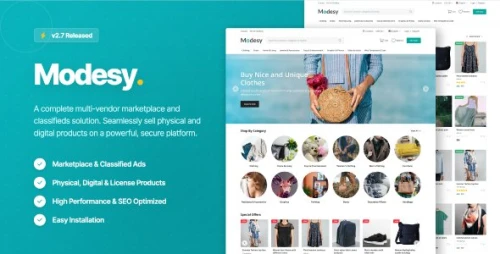 Modesy - E-commerce & Marketplace Script