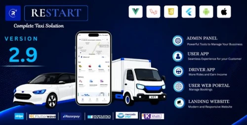Restart Taxi & Delivery - Perfect Taxi Solution with Parcel Delivery