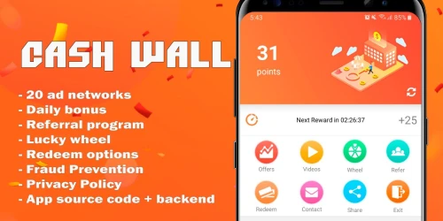Cash Wall - Android Rewards App Source Code