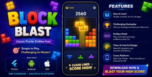 Block Blast | Flutter Puzzle Mobile Game