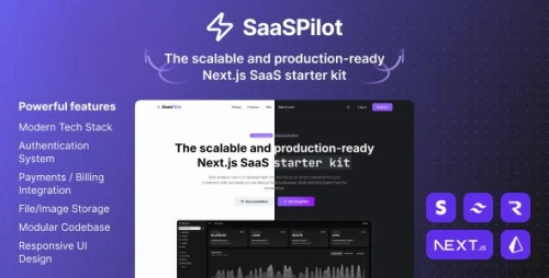 SaasPilot - Next.js SaaS starter kit (Mongo db, PostgreSQL, Supabase, Stripe)