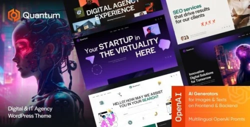 Quantum - Digital & IT Agency WordPress Theme