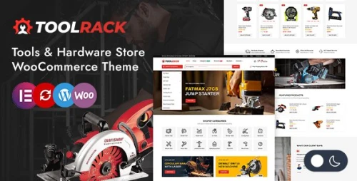 Toolrack - Machine Tools and Hardware Store WordPress WooCommerce Theme