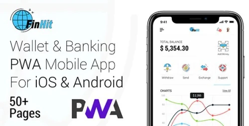 FinHit - Wallet & Banking PWA Mobile Application