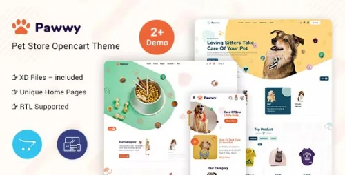 Pawwy - Pets, Birds & Dogs OpenCart Theme