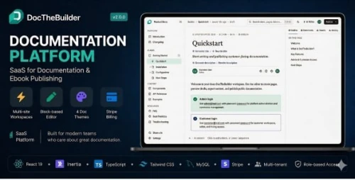 DocTheBuilder - Documentation Builder & eBook Publishing SaaS Application